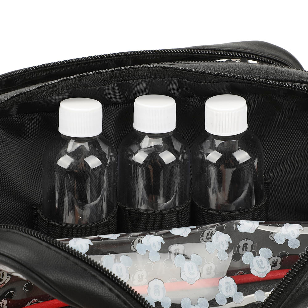 Bioworld Disney Mickey included refillable bottles keep essentials organized on the go