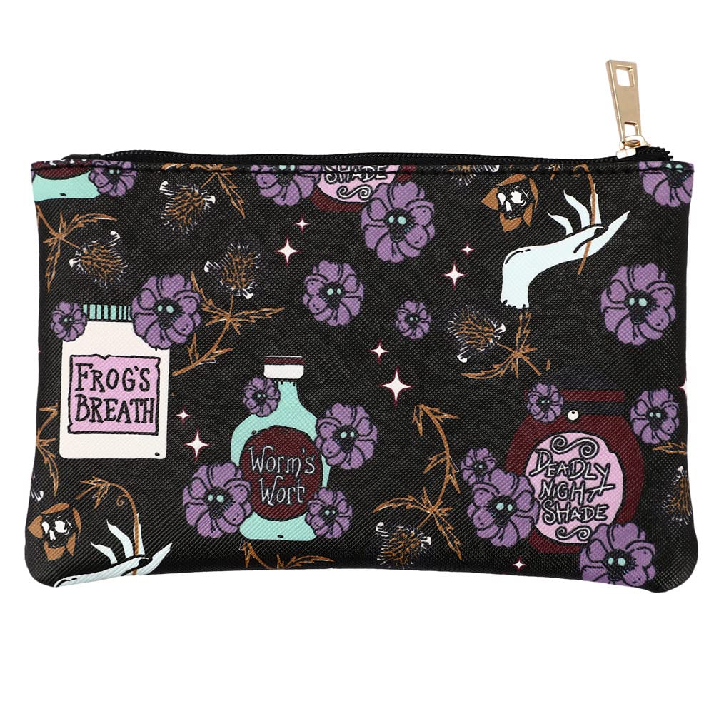 Bioworld Nightmare Before Christmas spooky Sally bag shot ideal for makeup and accessories on trips.