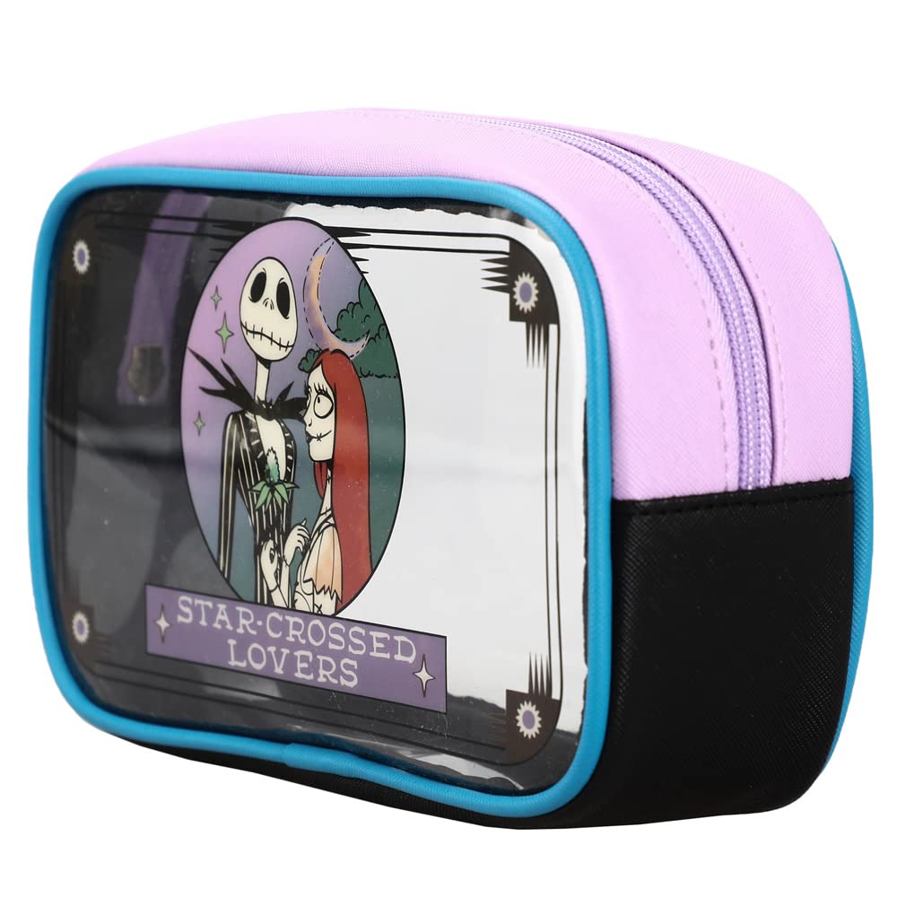 Bioworld Disney Nightmare Before Christmas bag set arranged with travel-case context for on-the-go styling.