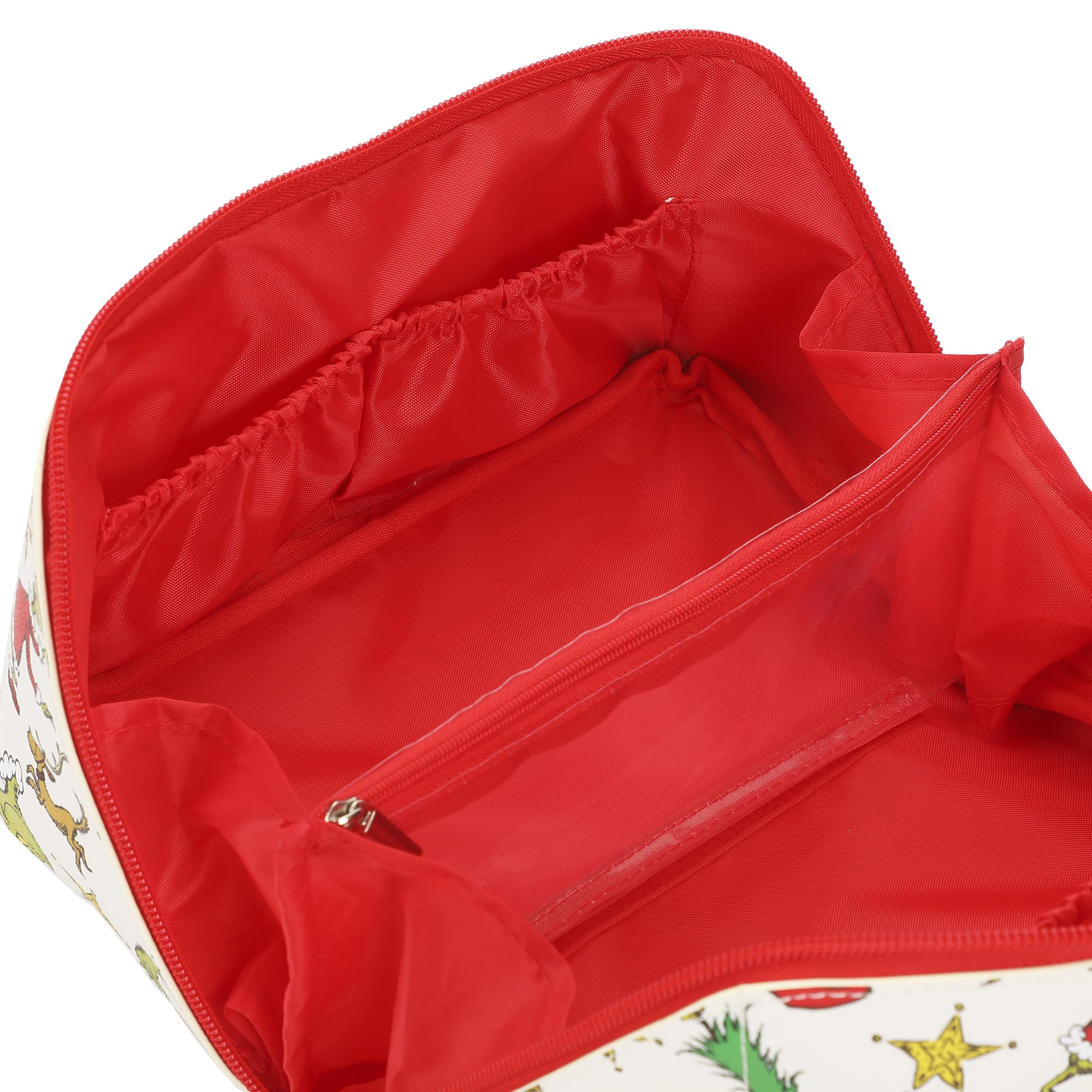 Bioworld The Grinch cosmetic bag durable material for everyday use.