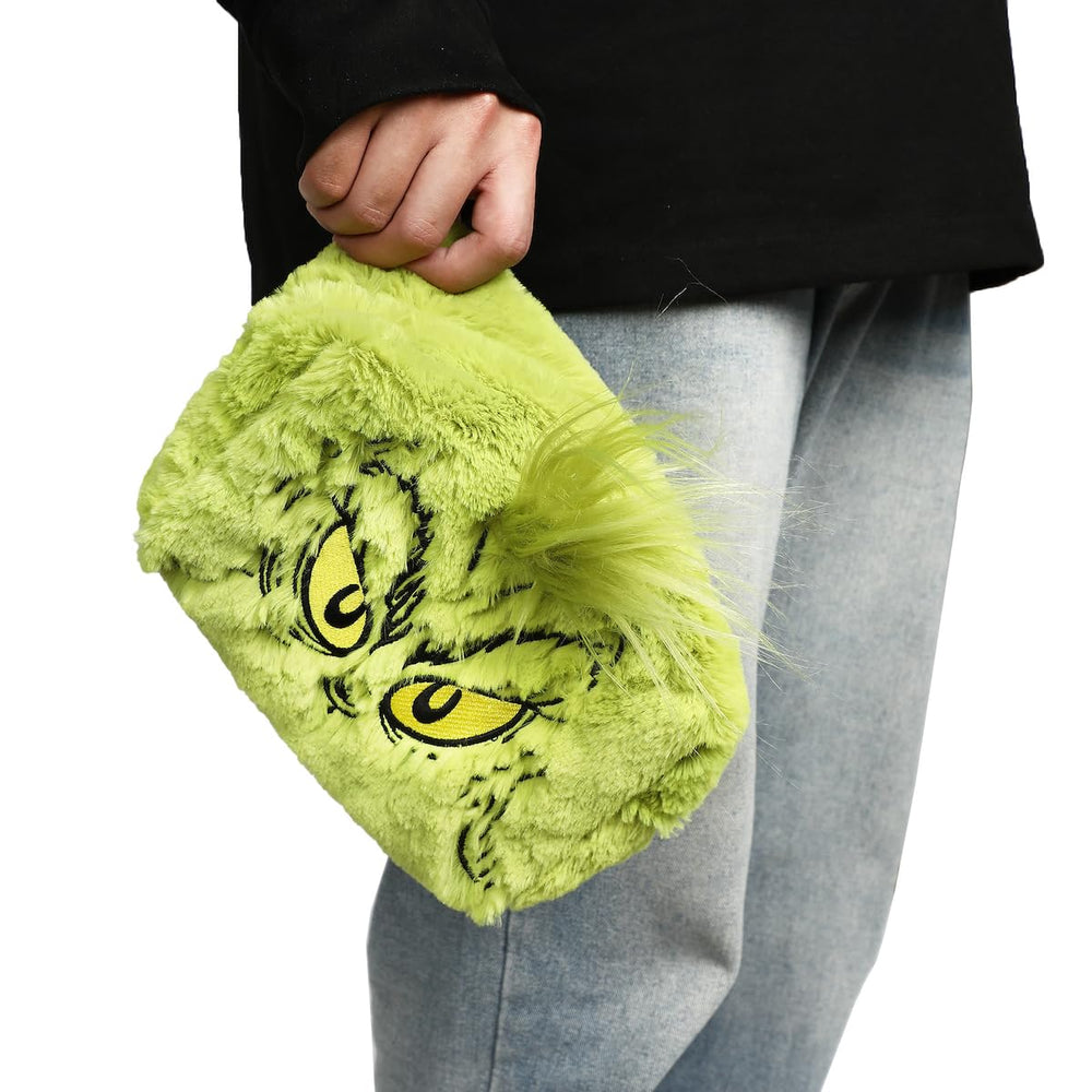 Bioworld Grinch iconic design face adds holiday style to your routine.