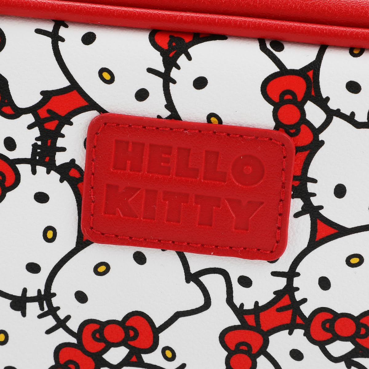 Bioworld Hello Kitty webbing handles offer easy one-handed carry