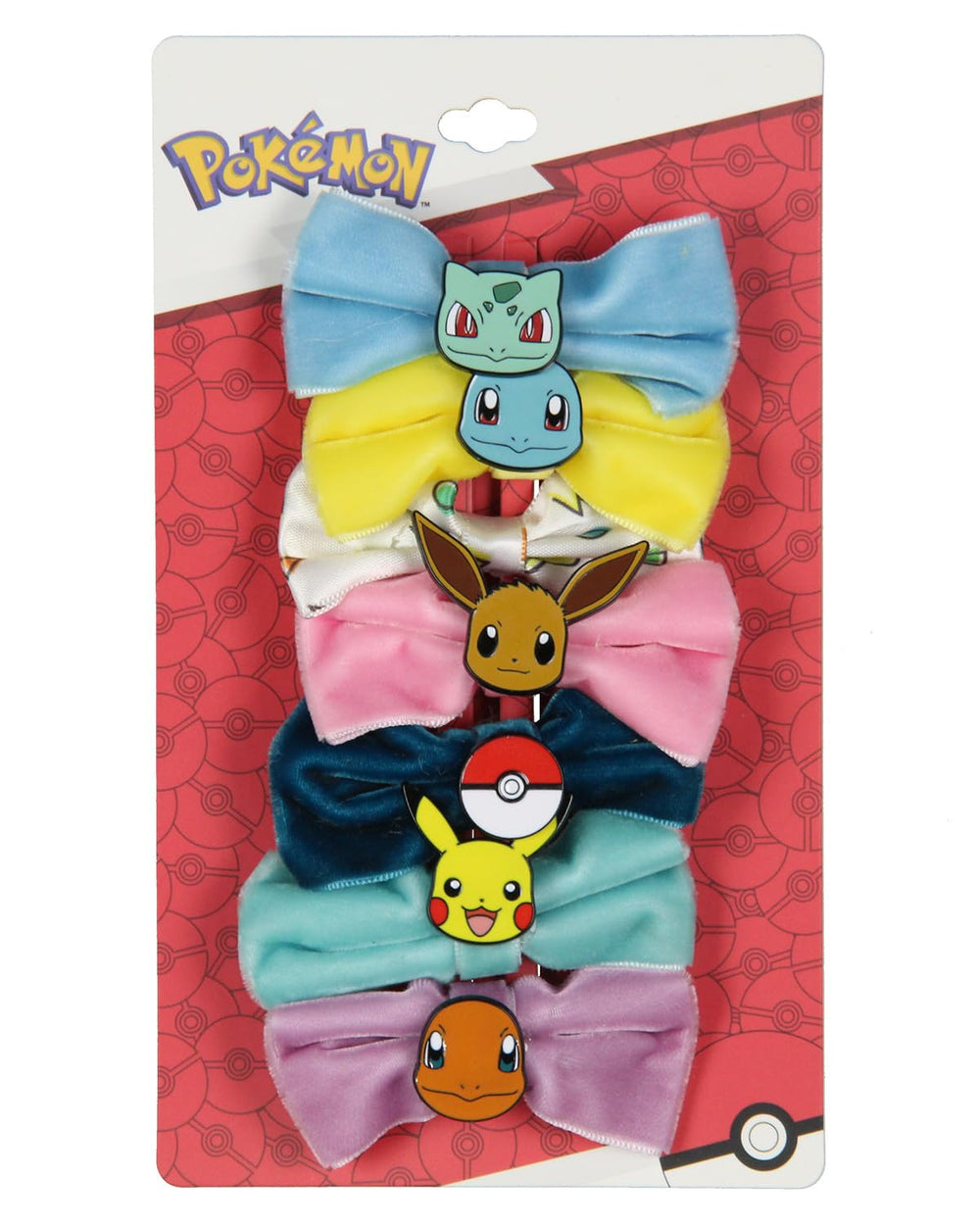 Bioworld Pokemon velvet bow Bulbasaur clip complements casual and party outfits.