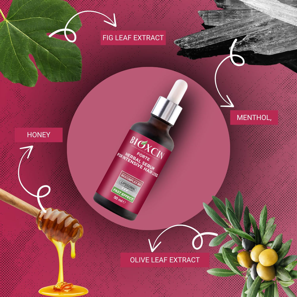 BIOXCIN serum dropper applying on scalp for targeted growth support