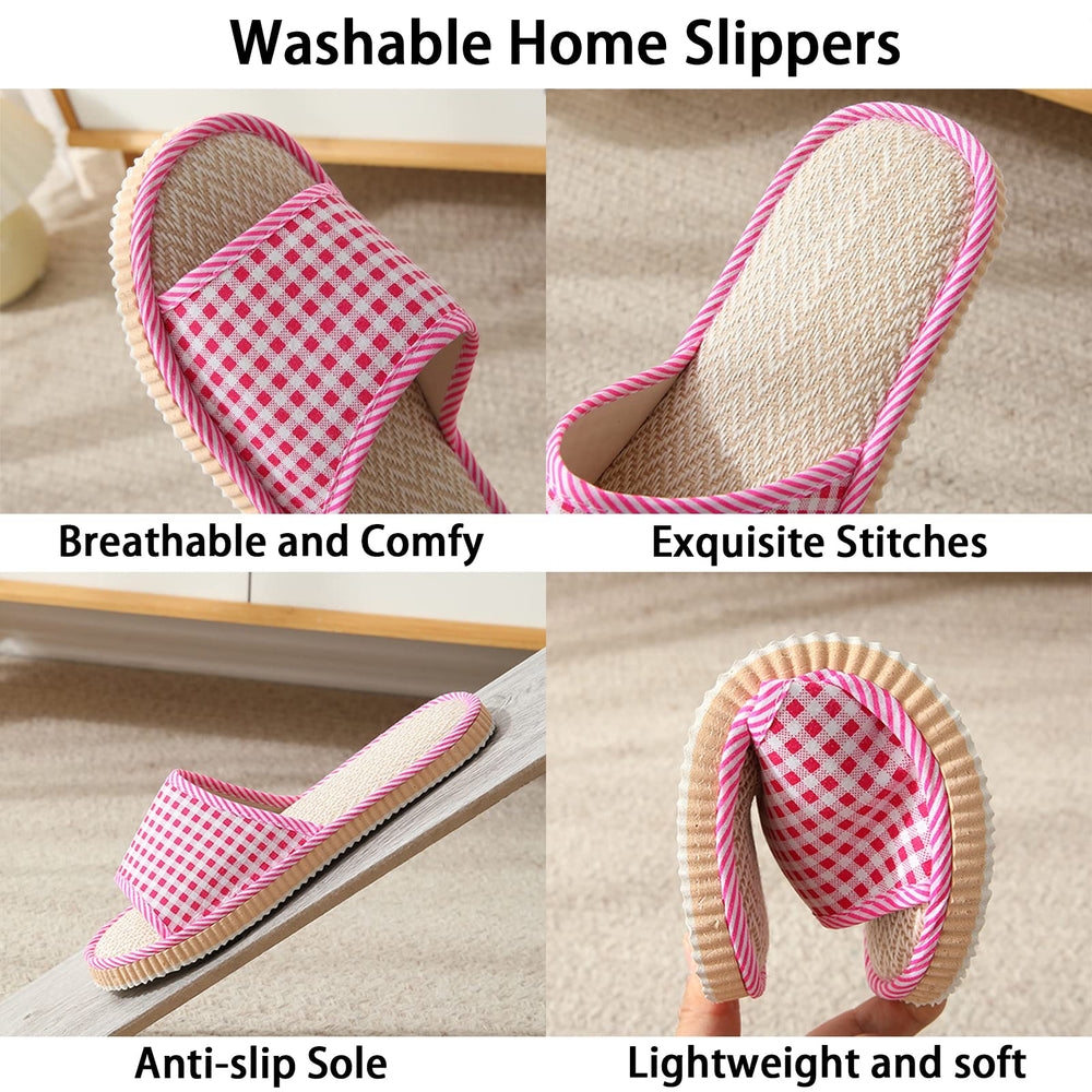Biroris guest slippers multi-size set fits most feet for welcoming hospitality
