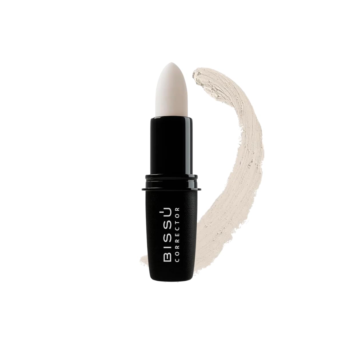Bissú Stick Correcting Concealer packshot in white shows natural coverage and portability.