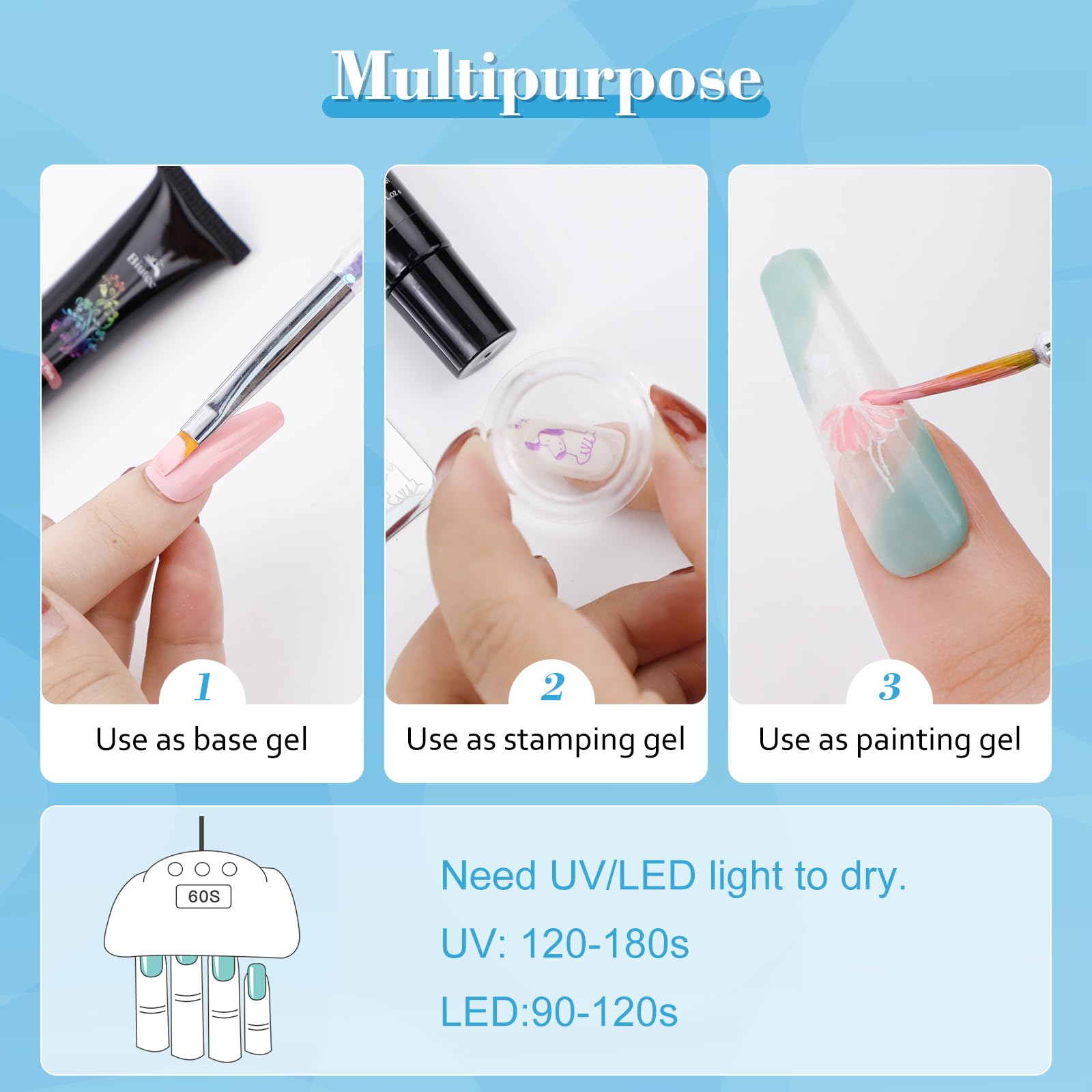 Biutee color shade variety enables seasonal nail art options