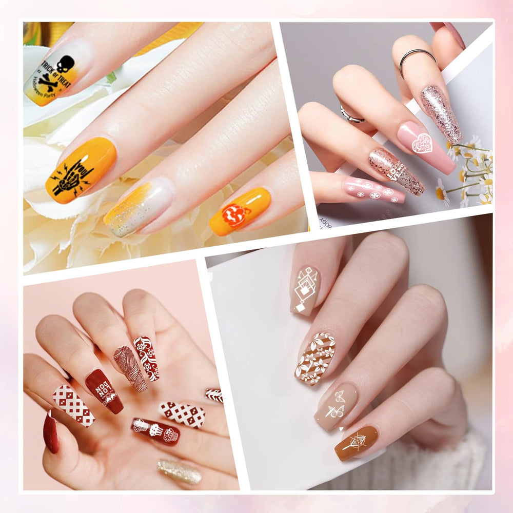 Biutee creative nail art ideas with animal and flower motifs.