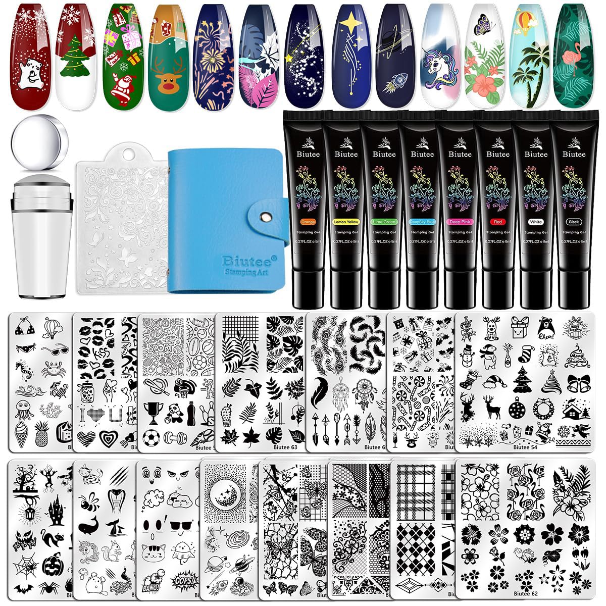 Biutee Nail Stamper Kit package showcase for at-home nail art