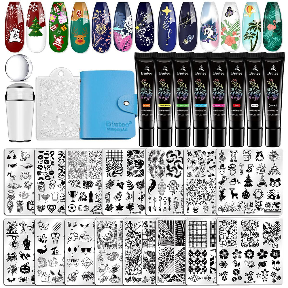 Biutee Nail Stamper Kit package showcase for at-home nail art