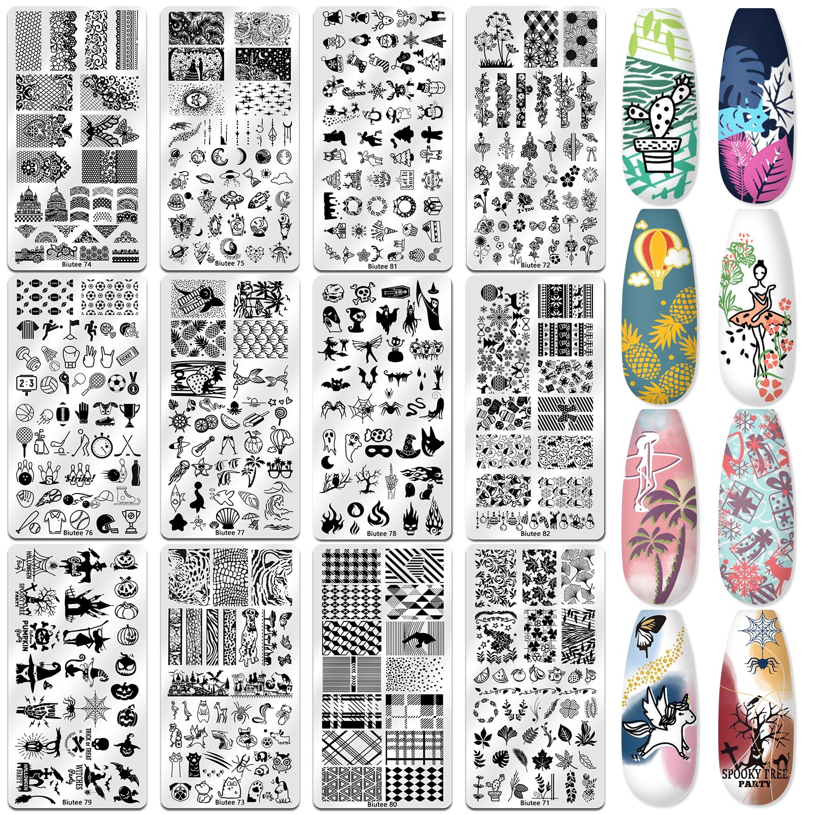 Biutee stamping plates 304 stainless steel deliver precise transfers high-definition patterns.