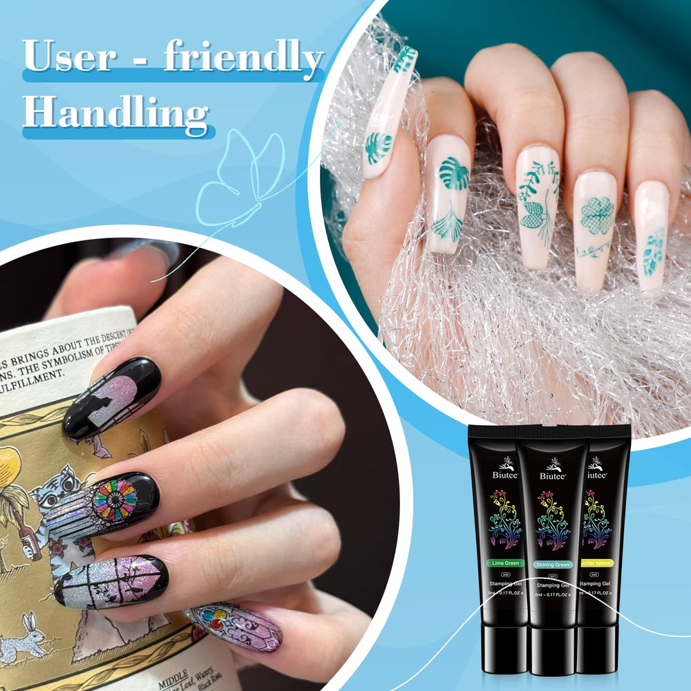 Biutee safe and gentle formula keeps nails healthy during stamping