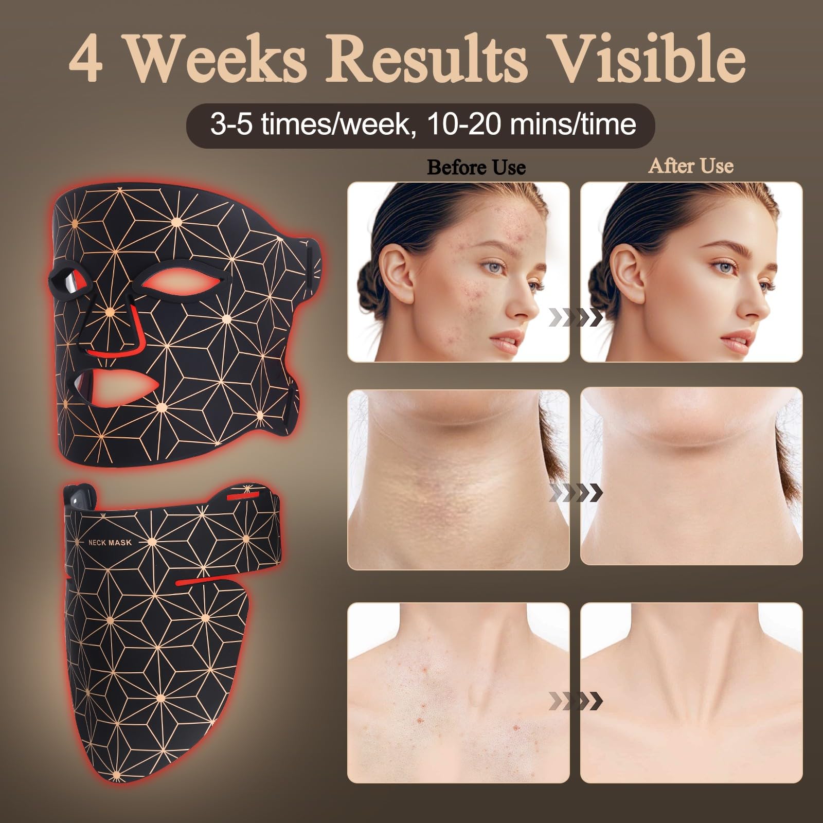 biuufish 8-color LED spectrum offers customizable options for different skin concerns.