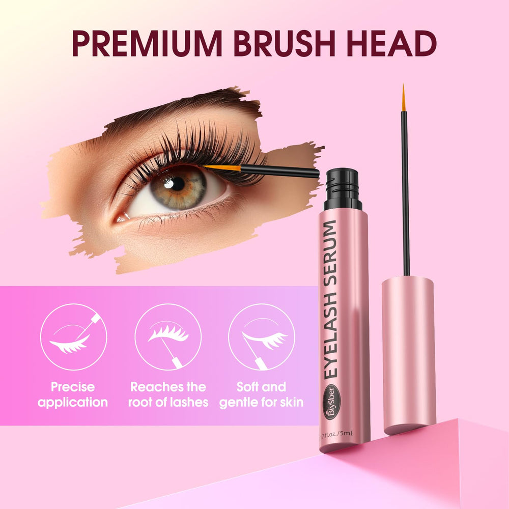 BIYSBER eyelash serum damage-repair visual highlights resilience after use
