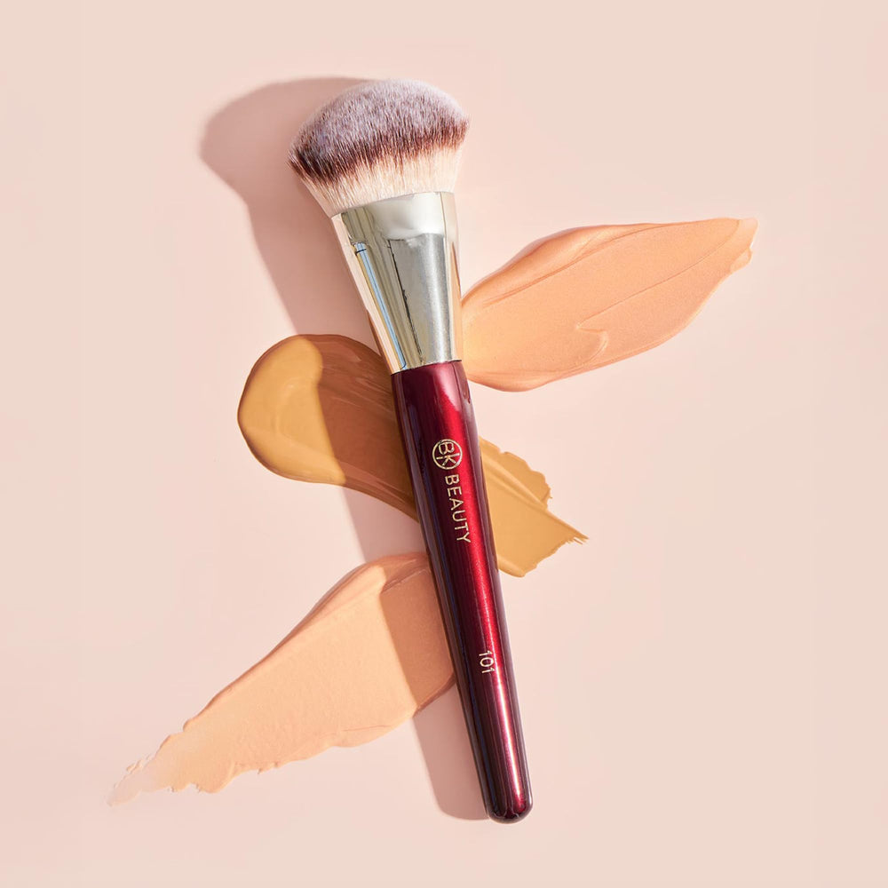 BK Beauty 101 Contoured Foundation Brush durable construction ensures long-lasting use