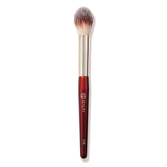BK Beauty 108 precision powder brush under-eye application for targeted setting and crease control.