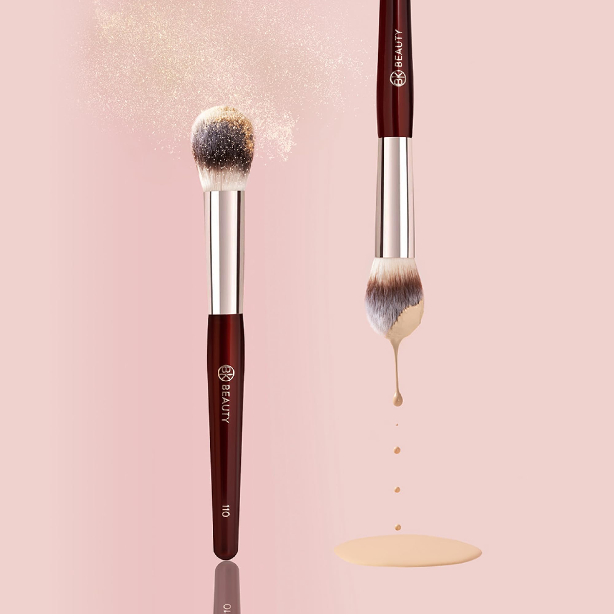 BK BEAUTY 110 large concealer brush cruelty-free vegan bristles for ethical makeup tools.