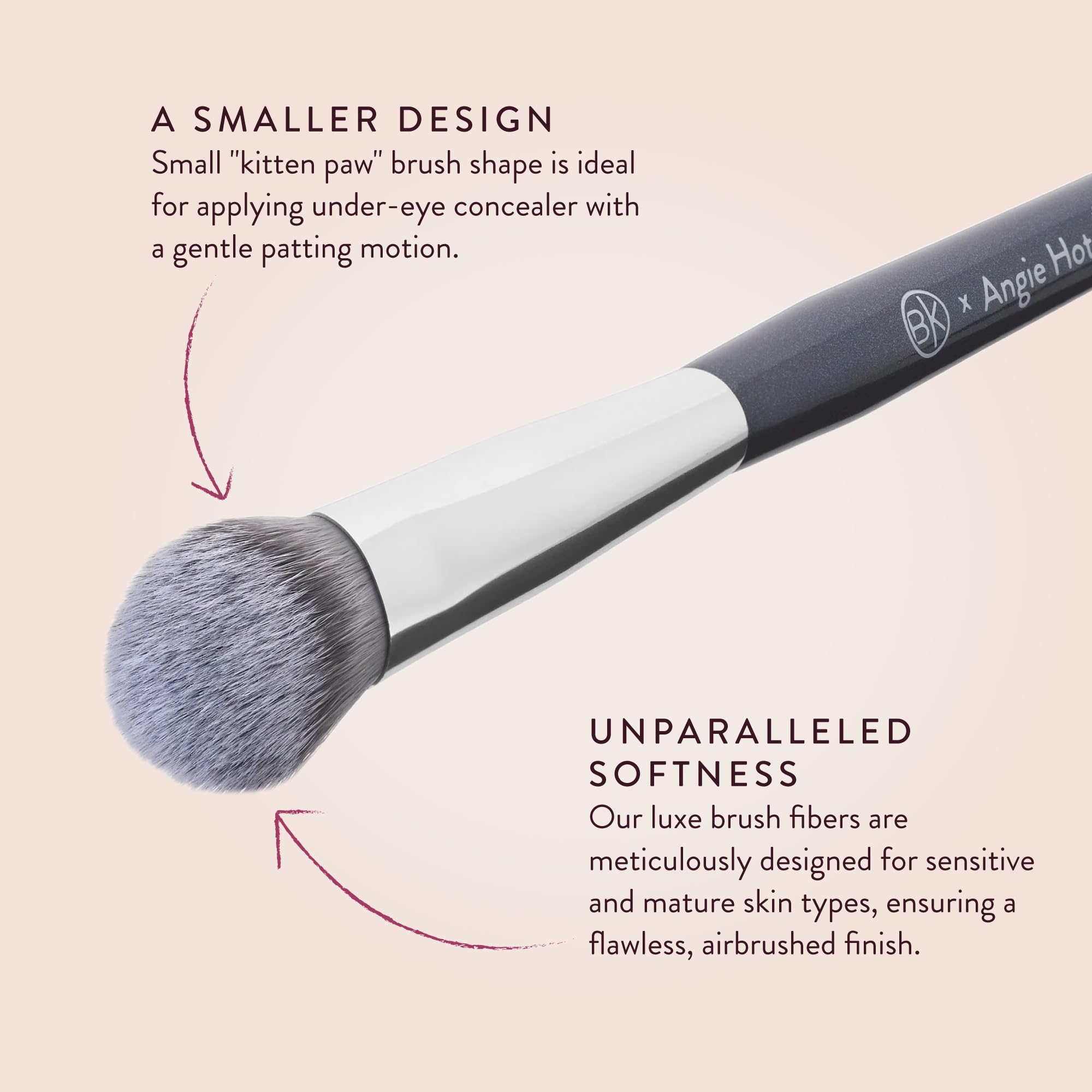 BK Beauty Angie A506 kitten-paw design highlights compact, ergonomic handle for control.