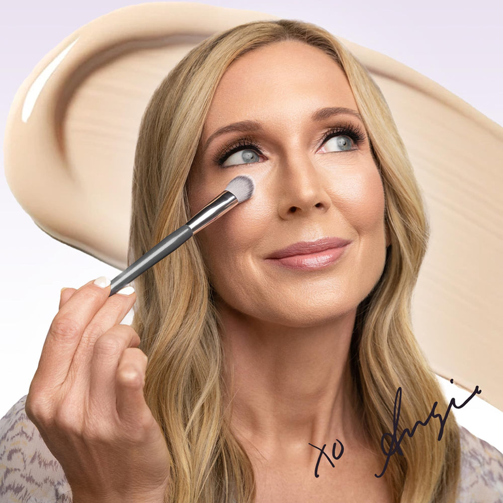 BK Beauty Angie A506 concealer brush with viral appeal for targeted concealment near the eyes.