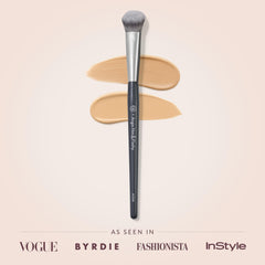 BK Beauty Angie A506 kitten-paw brush blends concealer for seamless, airbrushed look.