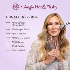 BK Beauty Angie Hot & Flashy blender provides smooth eyelid transitions.
