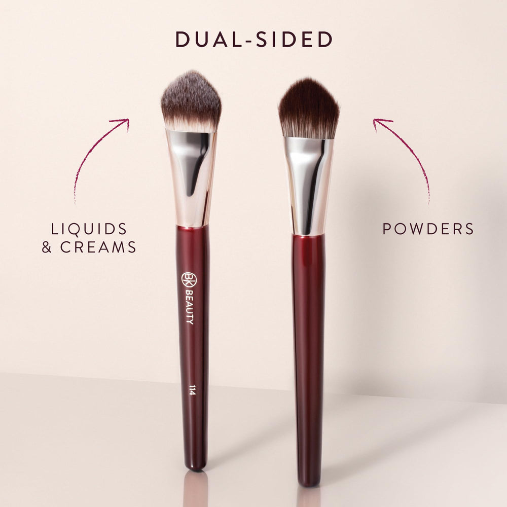 BK Beauty Core Complexion Trio vegan bristles are ultra-soft and gentle on sensitive skin.