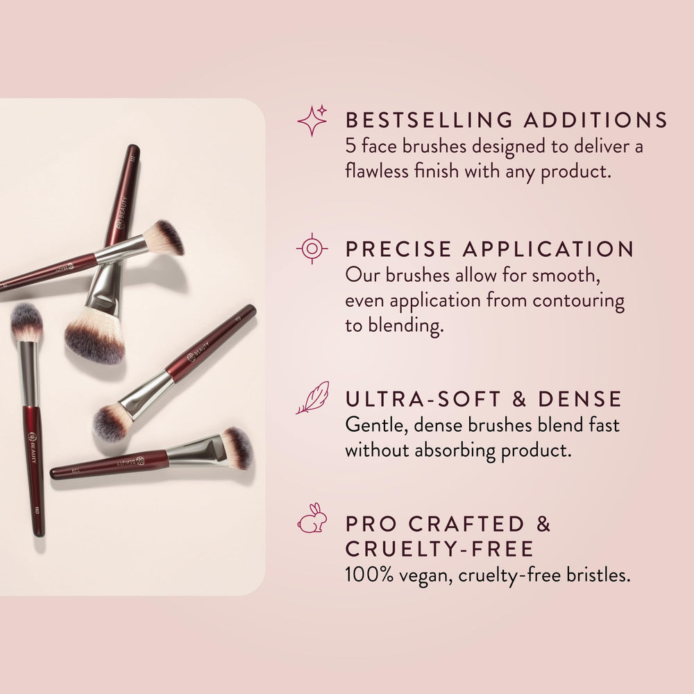 BK Beauty Core Face Set 111 dense bronzer brush for soft, natural contour.