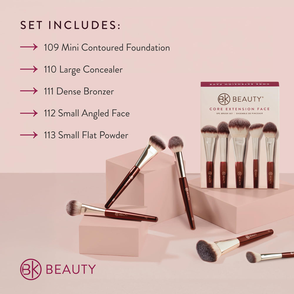 BK Beauty Core Face Set 112 small angled face brush for precise blush and highlight application.
