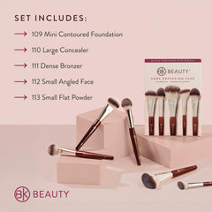 BK Beauty Core Face Set 112 small angled face brush for precise blush and highlight application.
