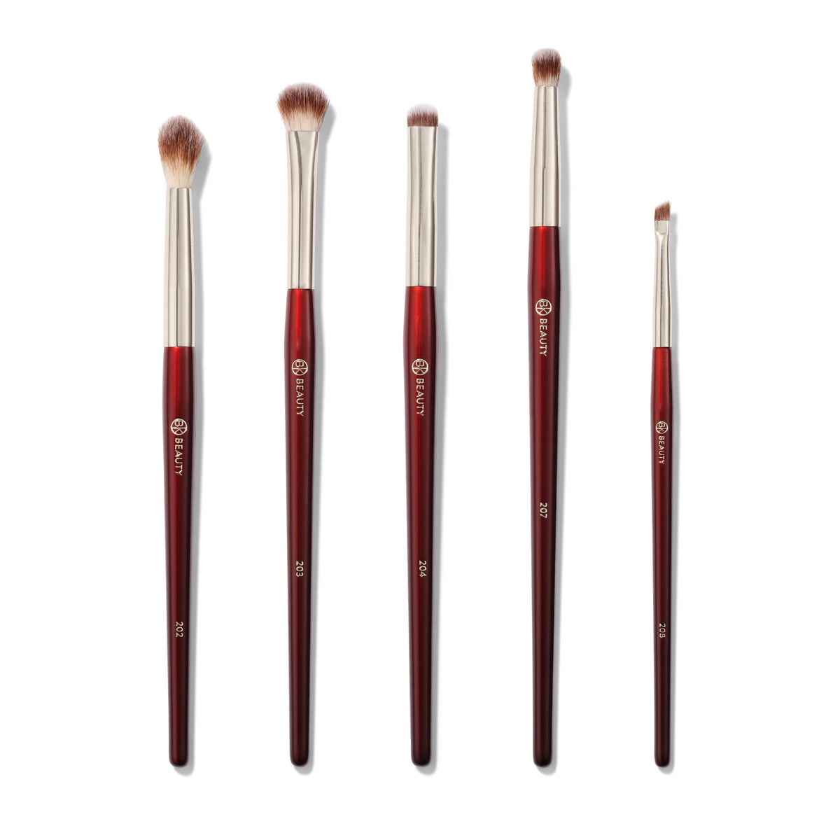 BK Beauty 202 Defined Crease Brush for precise crease definition on hooded eyes.