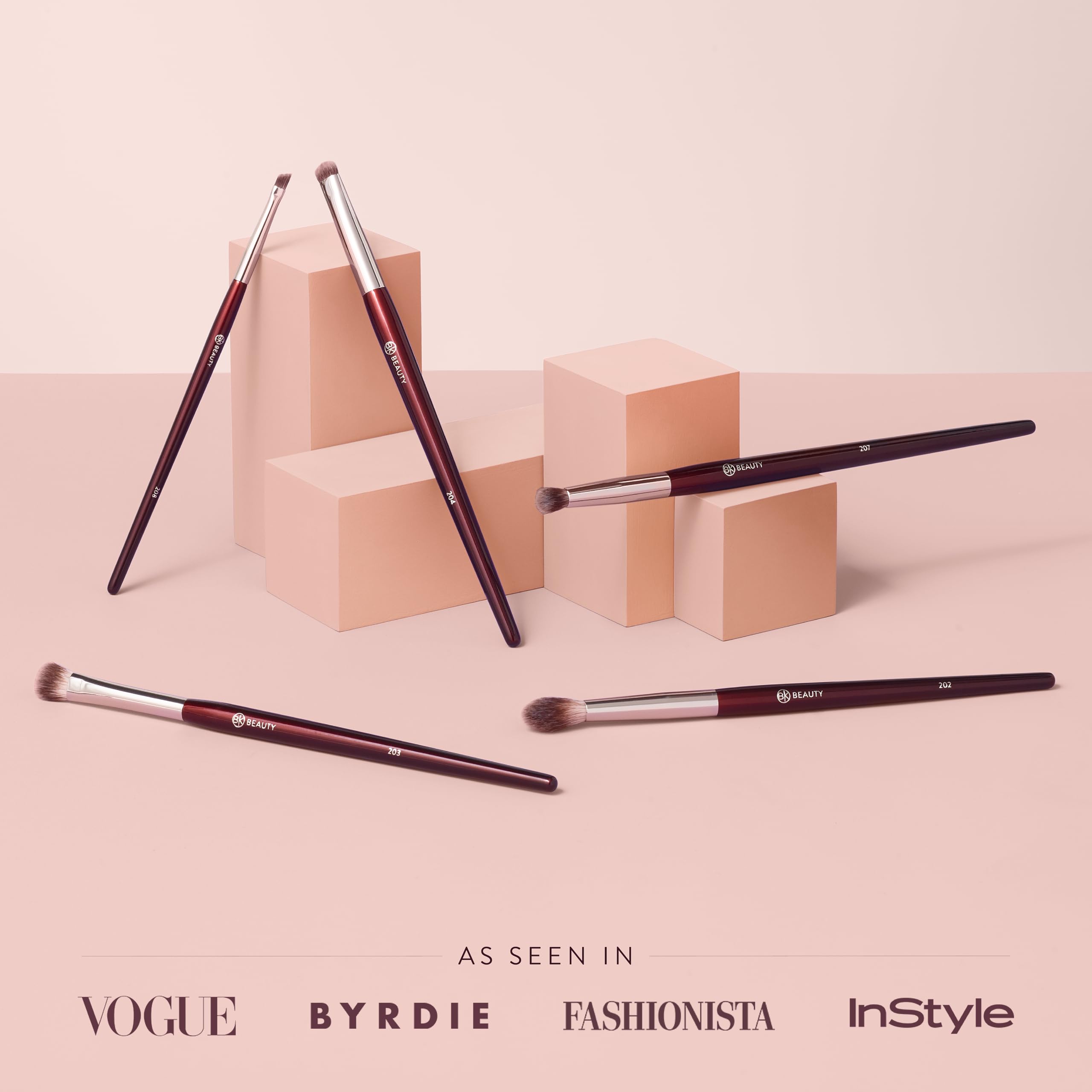BK Beauty 203 Shader Brush provides lid color with controlled precision.
