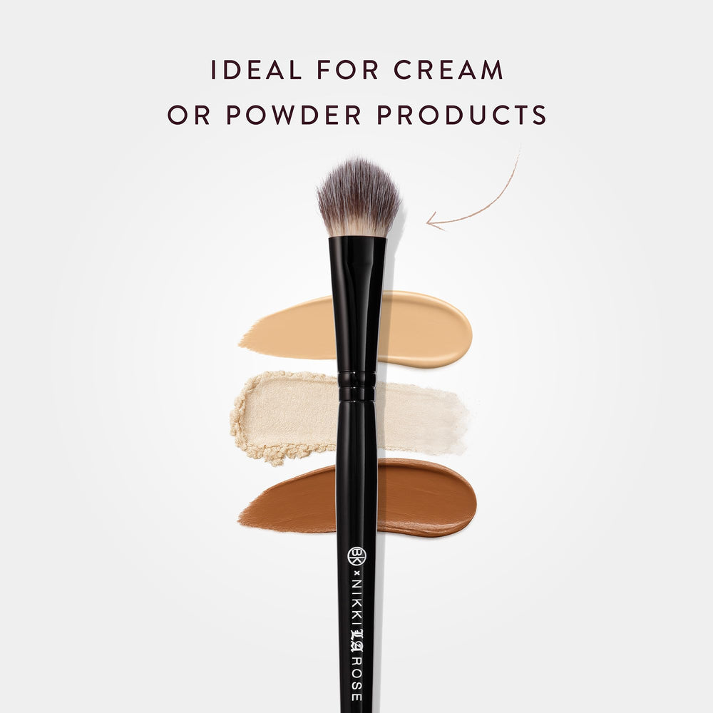 BK Beauty Nikki La Rose N16 Pro Concealer Brush ultra-soft vegan bristles for diffused coverage.