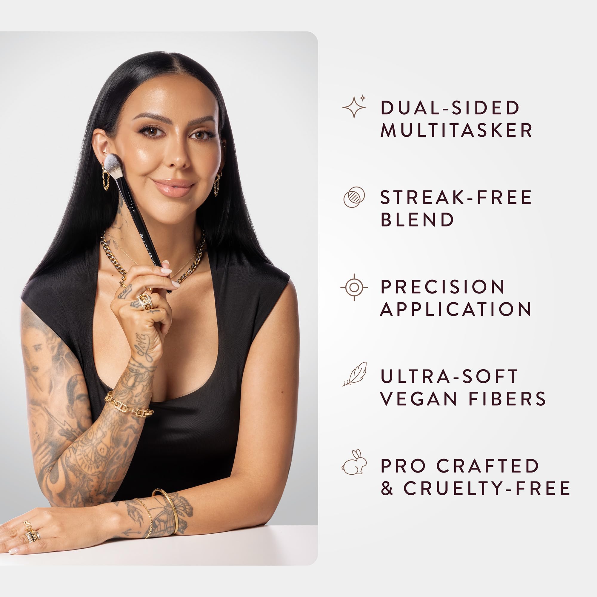 BK Beauty Nikki La Rose N17 ideal for bronzer, contour, and blush applications