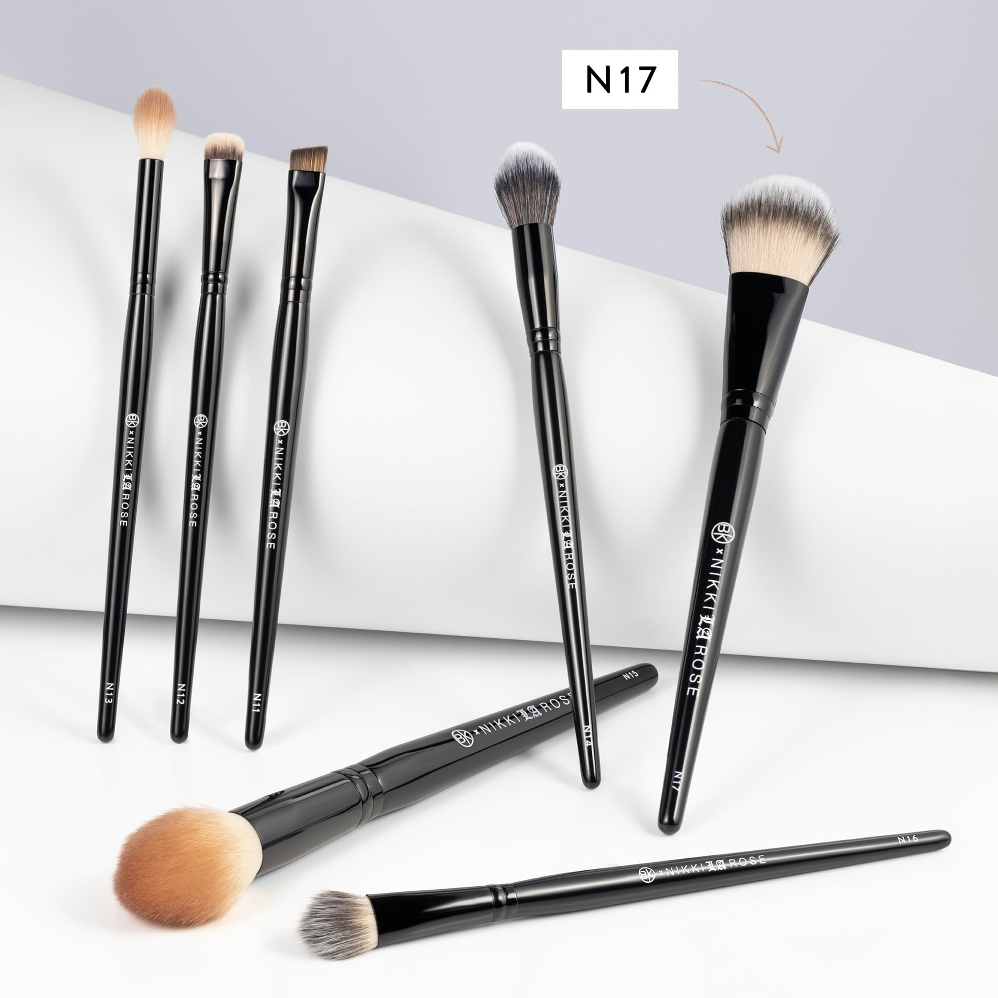 BK Beauty Nikki La Rose N17 travel-friendly brush fits compact bags on the go