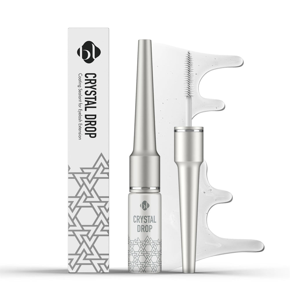 BL Lashes Crystal Drop Lash Sealant bottle clear finish for extended retention