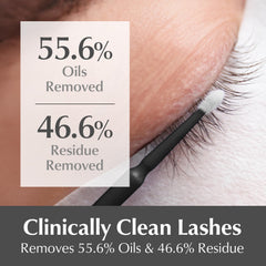 BL Lashes Primer residue removal; shows surface cleansing before extensions for stronger bonds