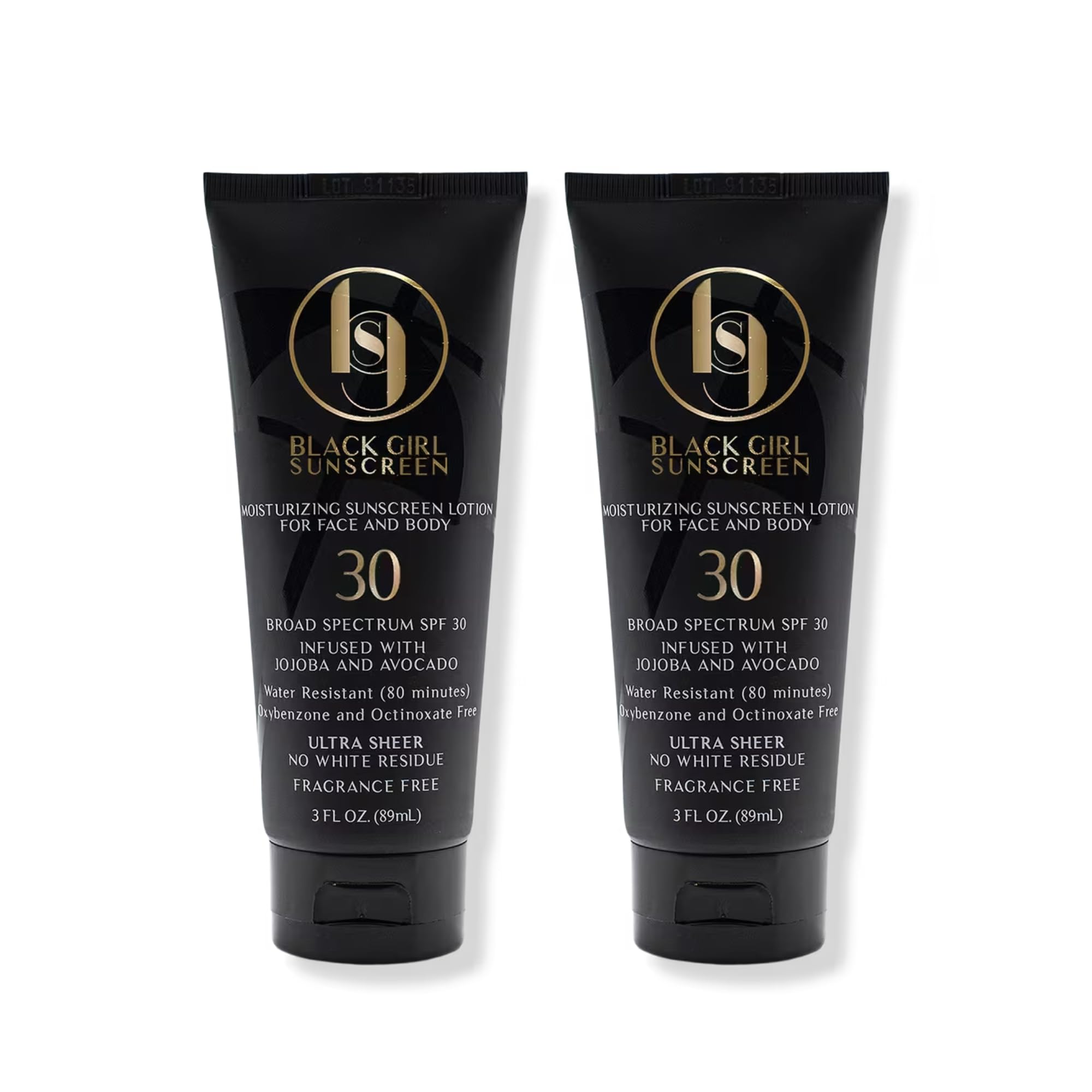 Black Girl Sunscreen application demonstrates moisturizing, clear finish on melanin-rich skin