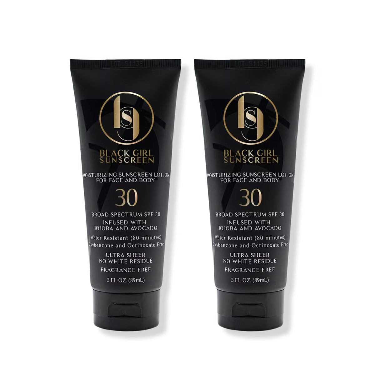 Black Girl Sunscreen application demonstrates moisturizing, clear finish on melanin-rich skin