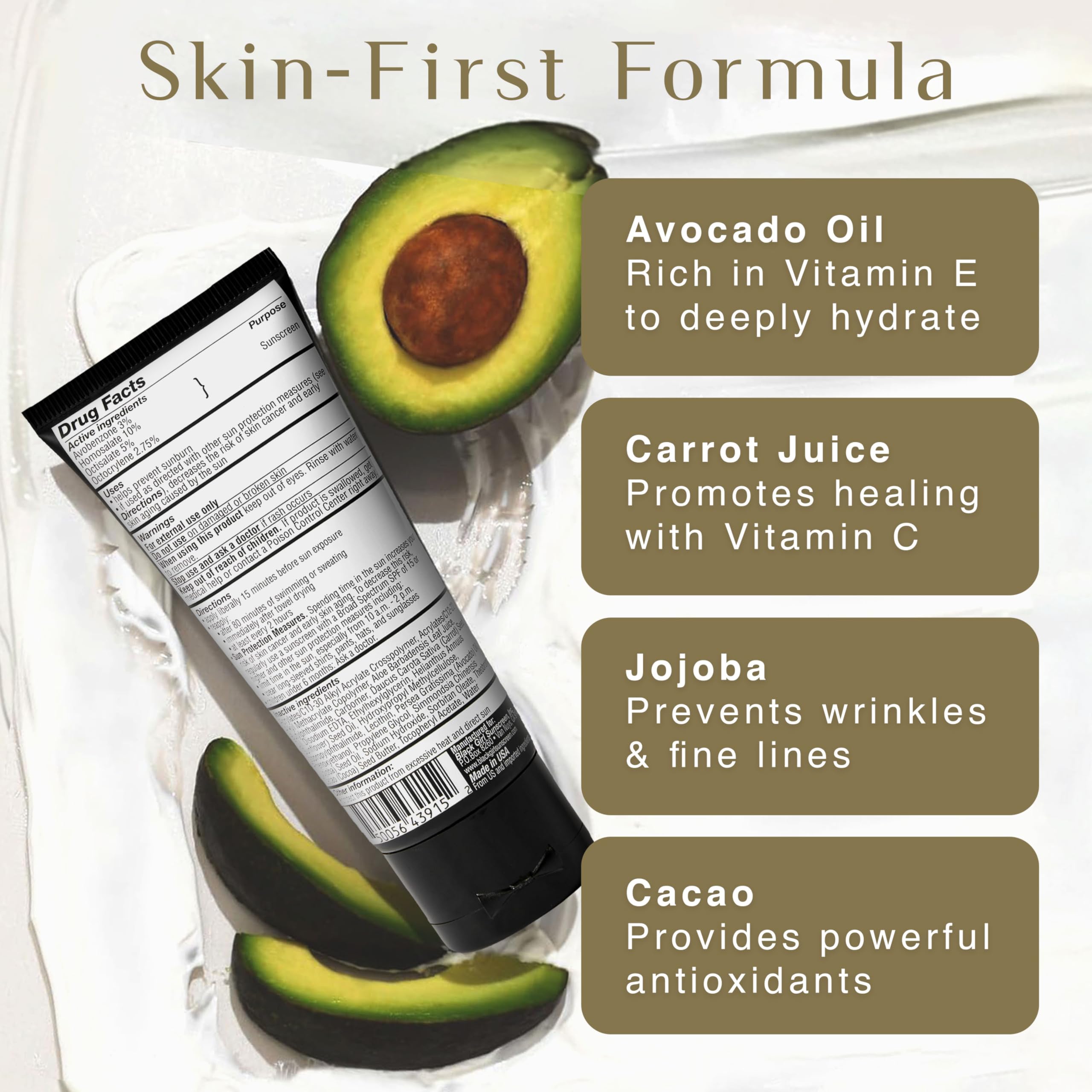 Black Girl Sunscreen being applied to arm showing even coverage and hydration
