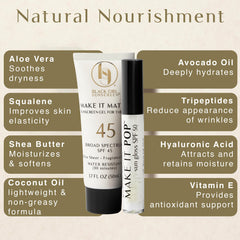 Black Girl Sunscreen lip-gloss-application showing hydrating formula