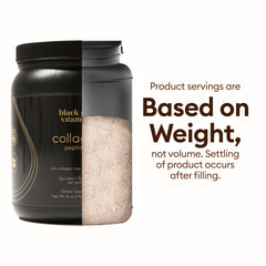 Black Girl Vitamins powder close-up texture highlighting fine, fast-mixing peptides