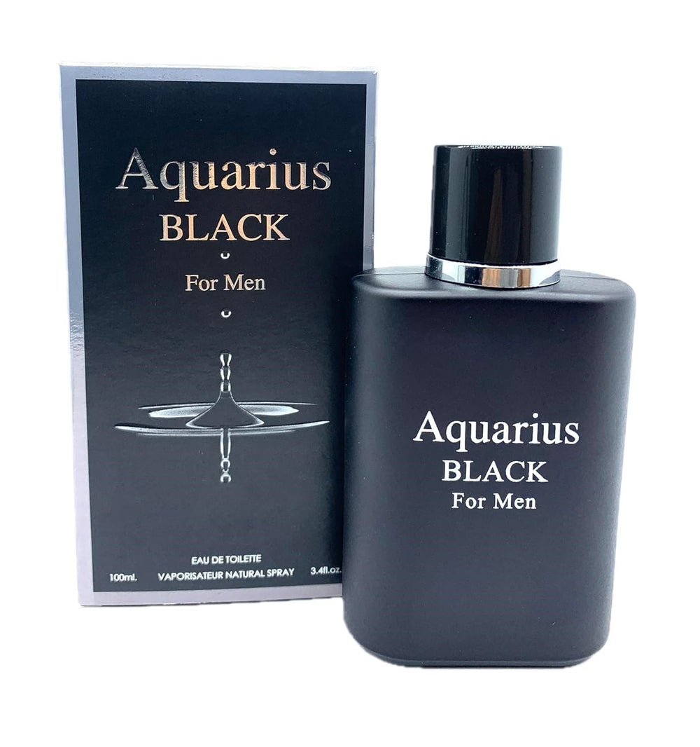 Black Men's Cologne bottle front showcases a sleek design for everyday confidence