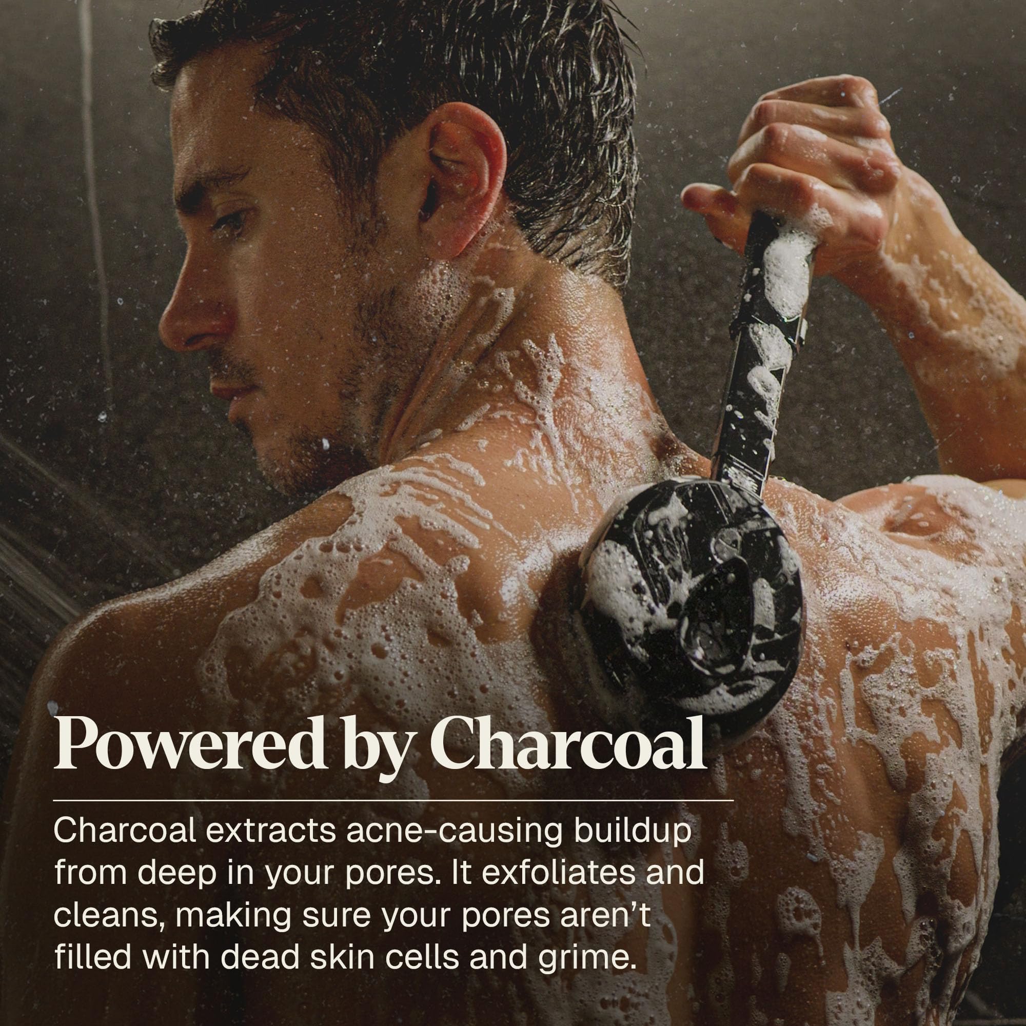 Black Wolf back chest use—full-body cleanse after workouts aids healthier-looking skin.