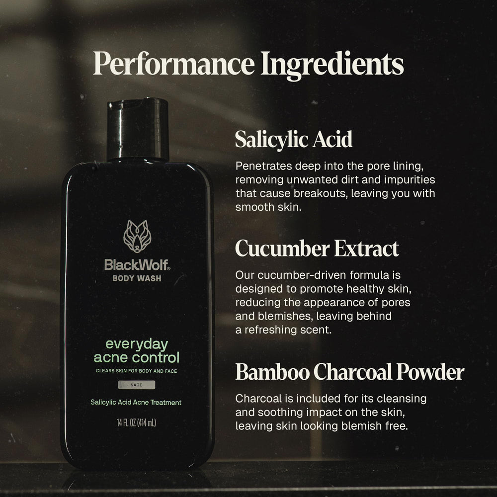Black Wolf Blue Sage Citrus scent for a refreshing shower