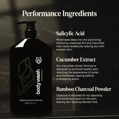 Black Wolf body wash and face wash bundle pack for comprehensive skincare.