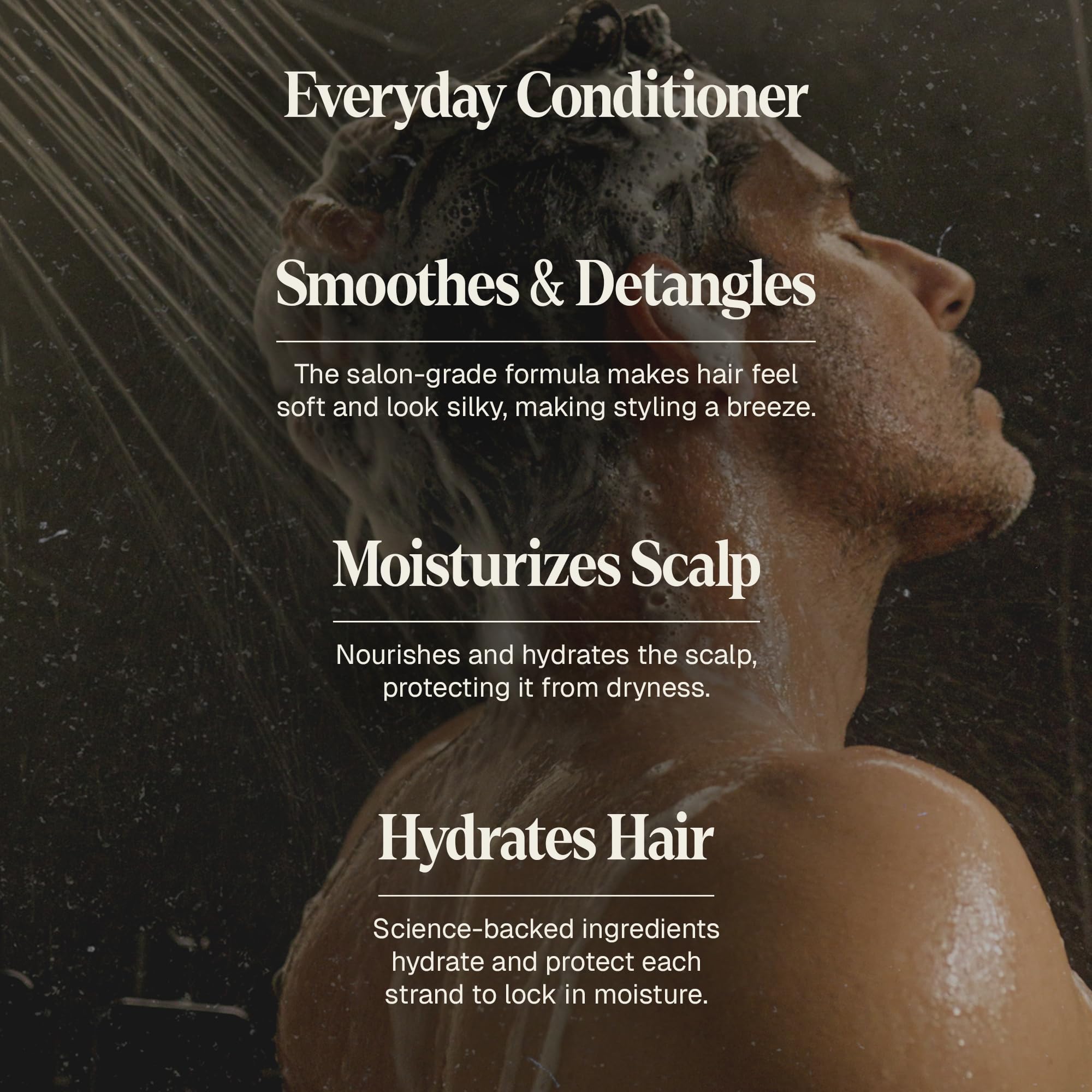 Black Wolf bourbon-tobacco fragrance bottle conveys masculine scent during shower.