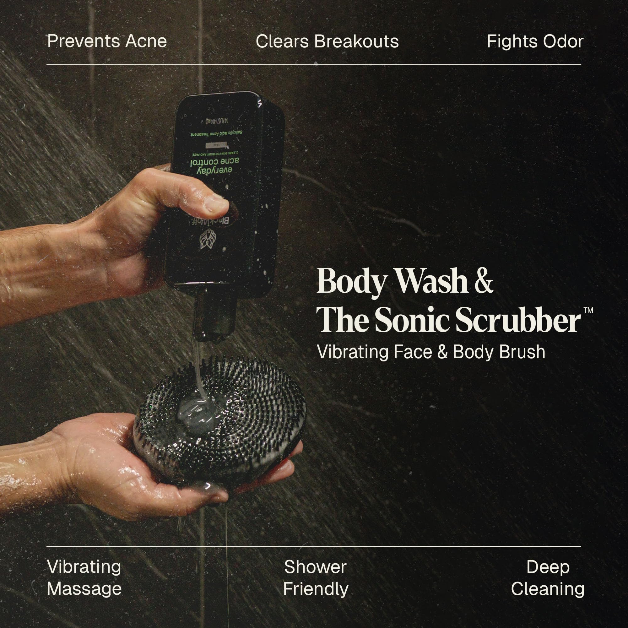 Black Wolf Charcoal Body Wash deep clean with rich lather