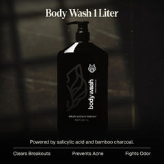 Black Wolf charcoal powder closeup highlighting detoxifying skin benefits.