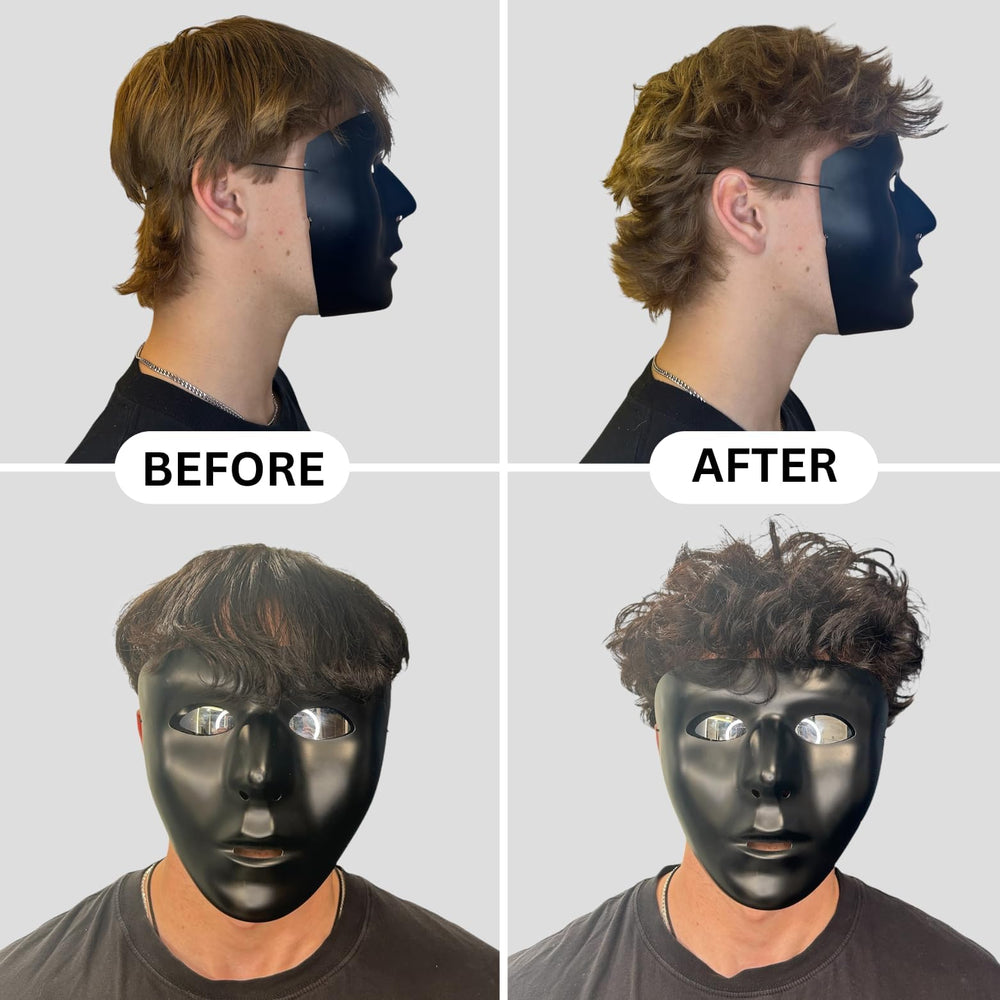 BlackMask Texture Powder dusting on hair captures lightweight, natural hold.