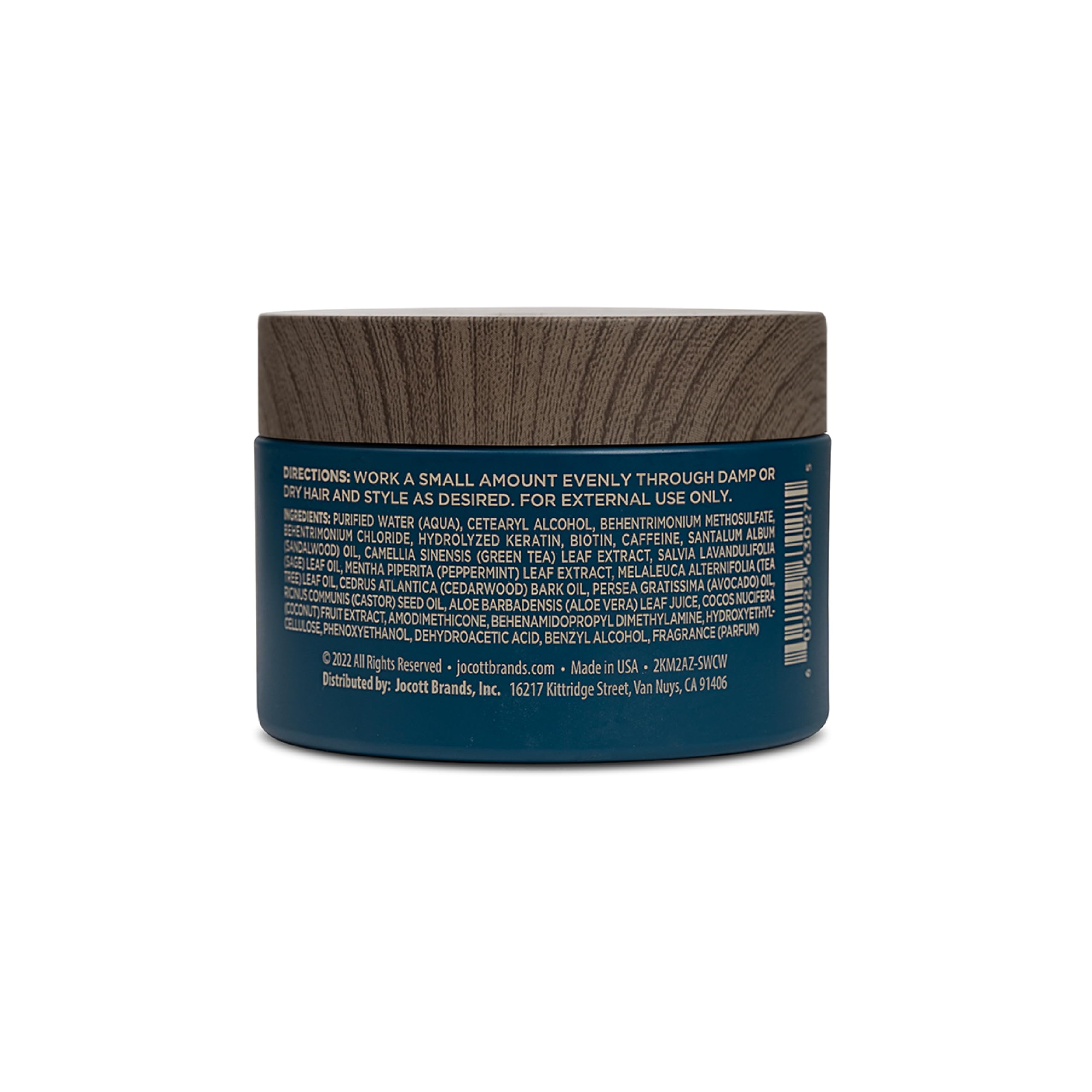 Blackstone pomade matte finish on hair demonstrates flexible hold without shine.